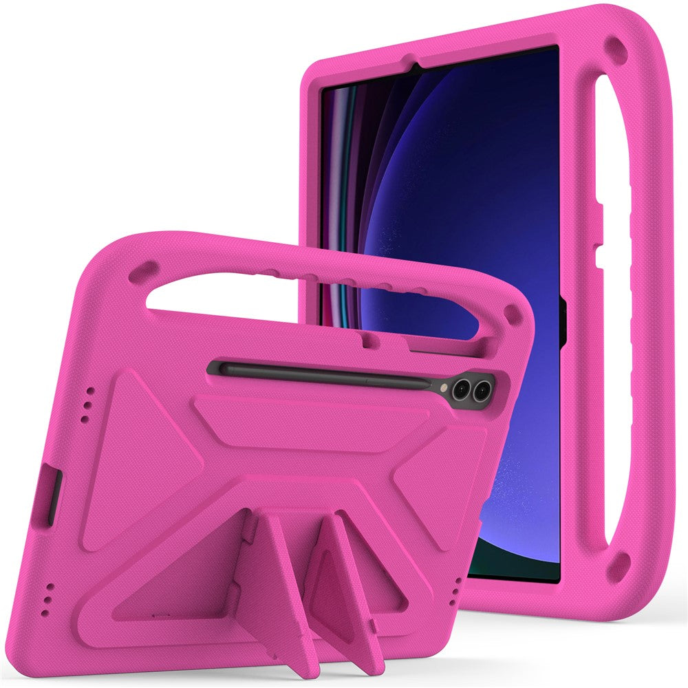 For Samsung Galaxy Tab S9 FE+ Case Hand Grip EVA Tablet Kickstand Cover