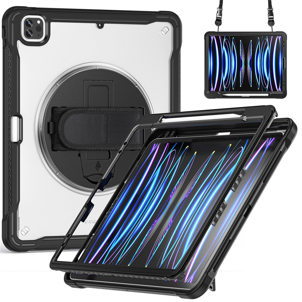 iPad Air 13 (2025) / (2024) / Pro 12.9 (2018) / (2020) / (2021) / (2022) Case Kickstand Tablet Cover with Strap