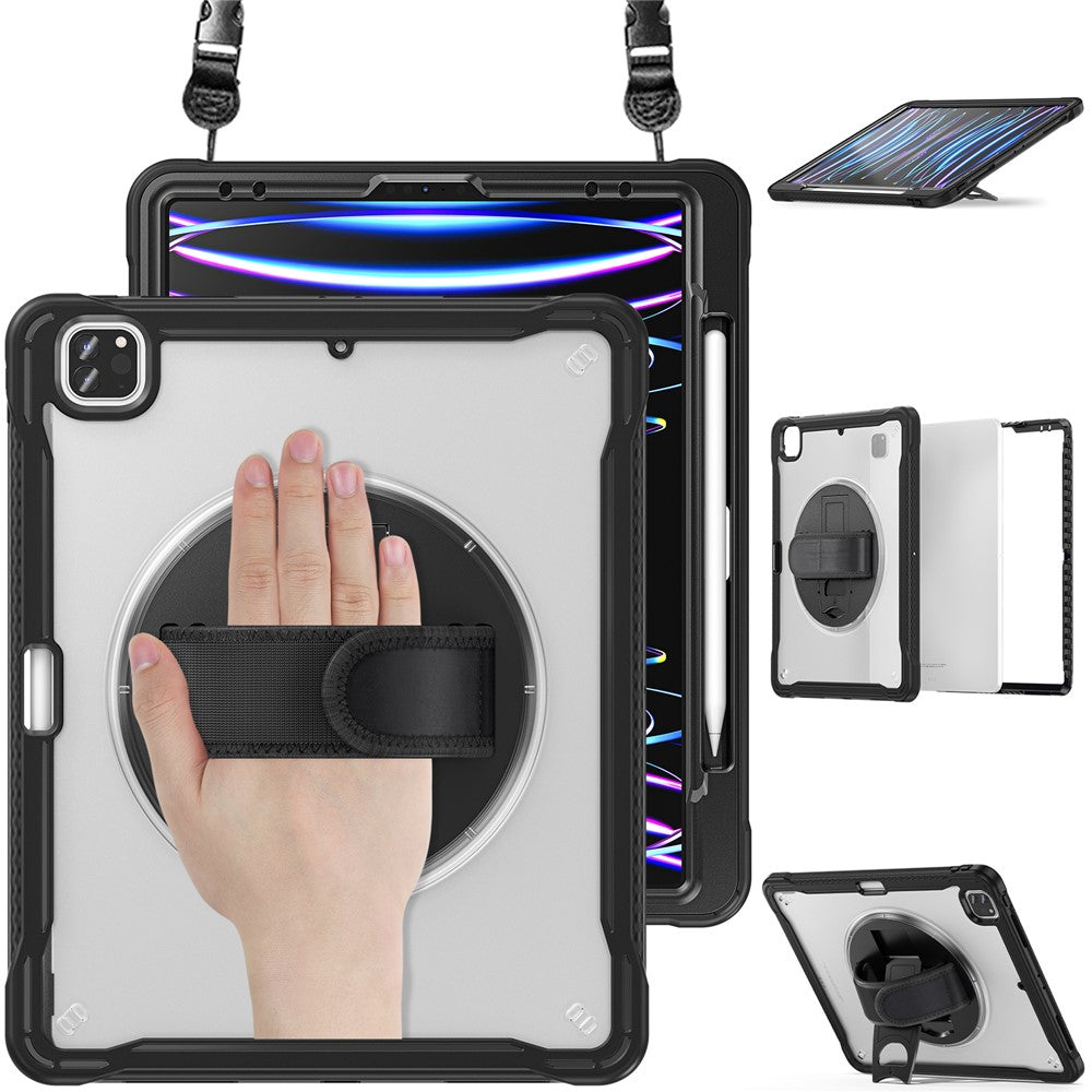 iPad Air 13 (2025) / (2024) / Pro 12.9 (2018) / (2020) / (2021) / (2022) Case Kickstand Tablet Cover with Strap