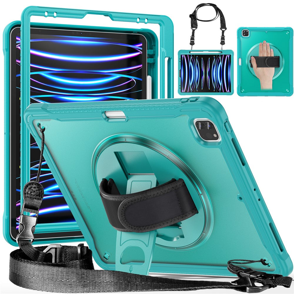 iPad Air 13 (2025) / (2024) / Pro 12.9 (2018) / (2020) / (2021) / (2022) Case Kickstand Tablet Cover with Strap