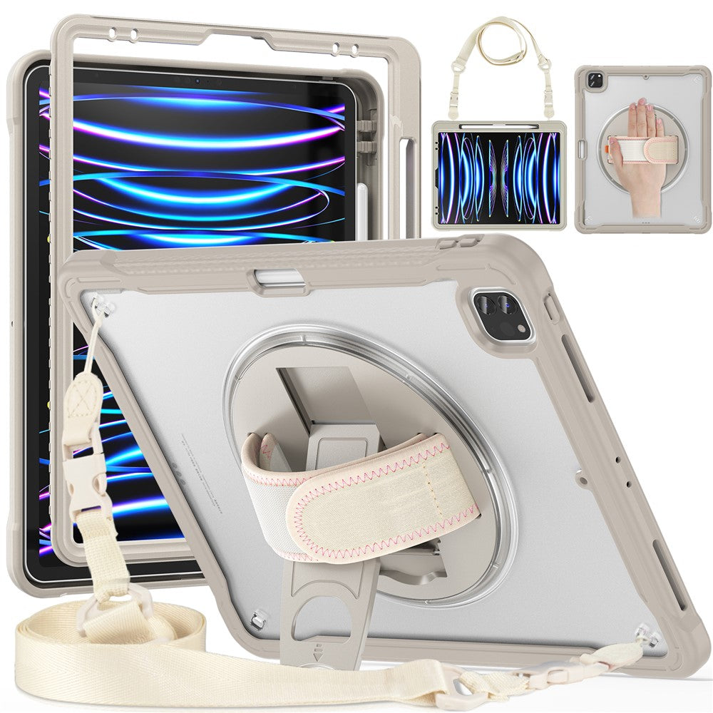 iPad Air 13 (2025) / (2024) / Pro 12.9 (2018) / (2020) / (2021) / (2022) Case Kickstand Tablet Cover with Strap