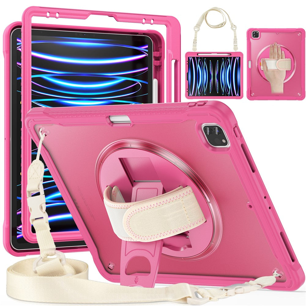 iPad Air 13 (2025) / (2024) / Pro 12.9 (2018) / (2020) / (2021) / (2022) Case Kickstand Tablet Cover with Strap