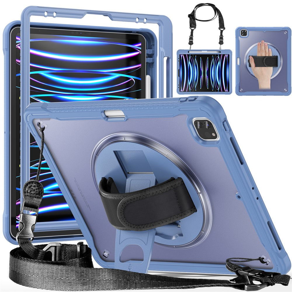 iPad Air 13 (2025) / (2024) / Pro 12.9 (2018) / (2020) / (2021) / (2022) Case Kickstand Tablet Cover with Strap