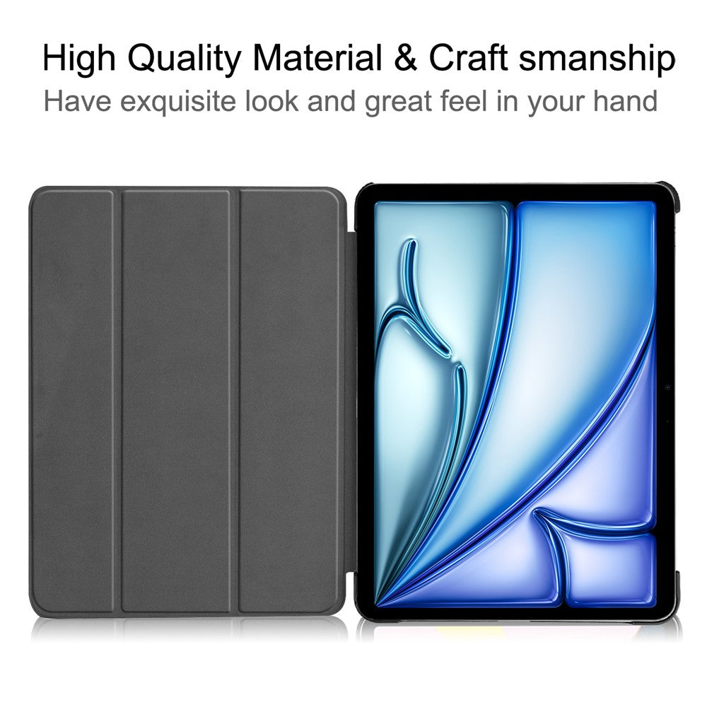 iPad Air 11 (2025) / (2024) Case PU Leather Protective Tri-Fold Stand Smart Cover
