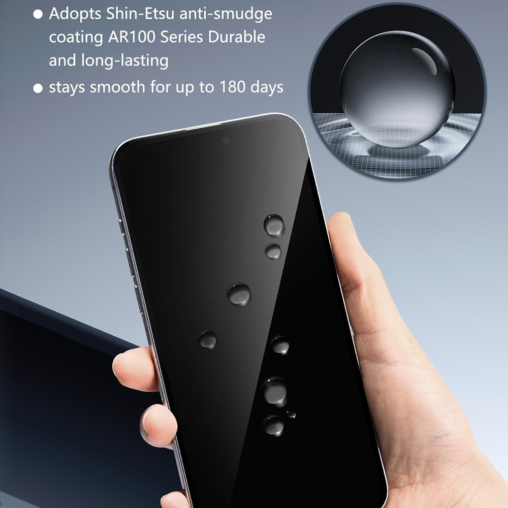 JOYROOM JR-MLG0283 For iPhone 16 Pro Max Anti-Spy Screen Protector 2.5D High Aluminium-Silicon Glass Film