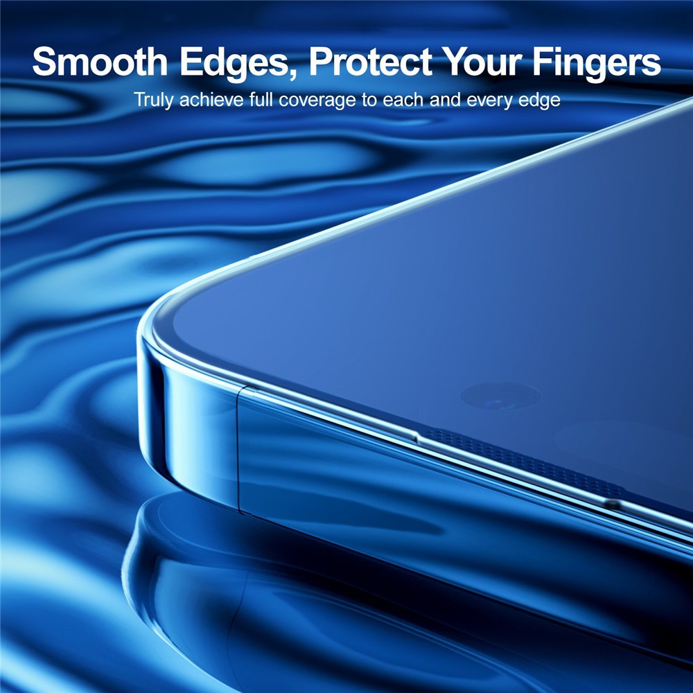 iPhone 15 Pro 2.5D Anti-Spy Full Screen Protector High Aluminium-Silicon Glass Film