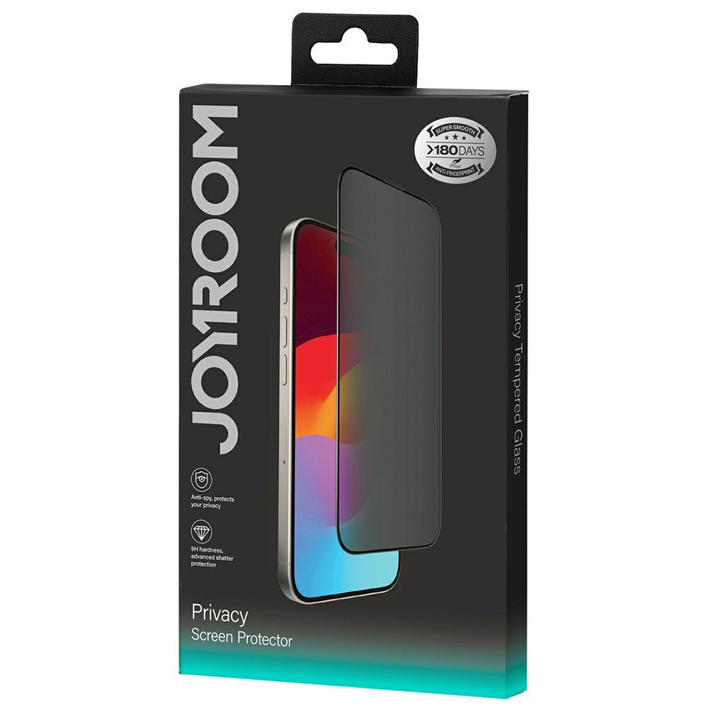 iPhone 16 Plus / 15 Plus / 14 Pro Max Anti-Spy Screen Protector 2.5D High Aluminium-Silicon Glass Film