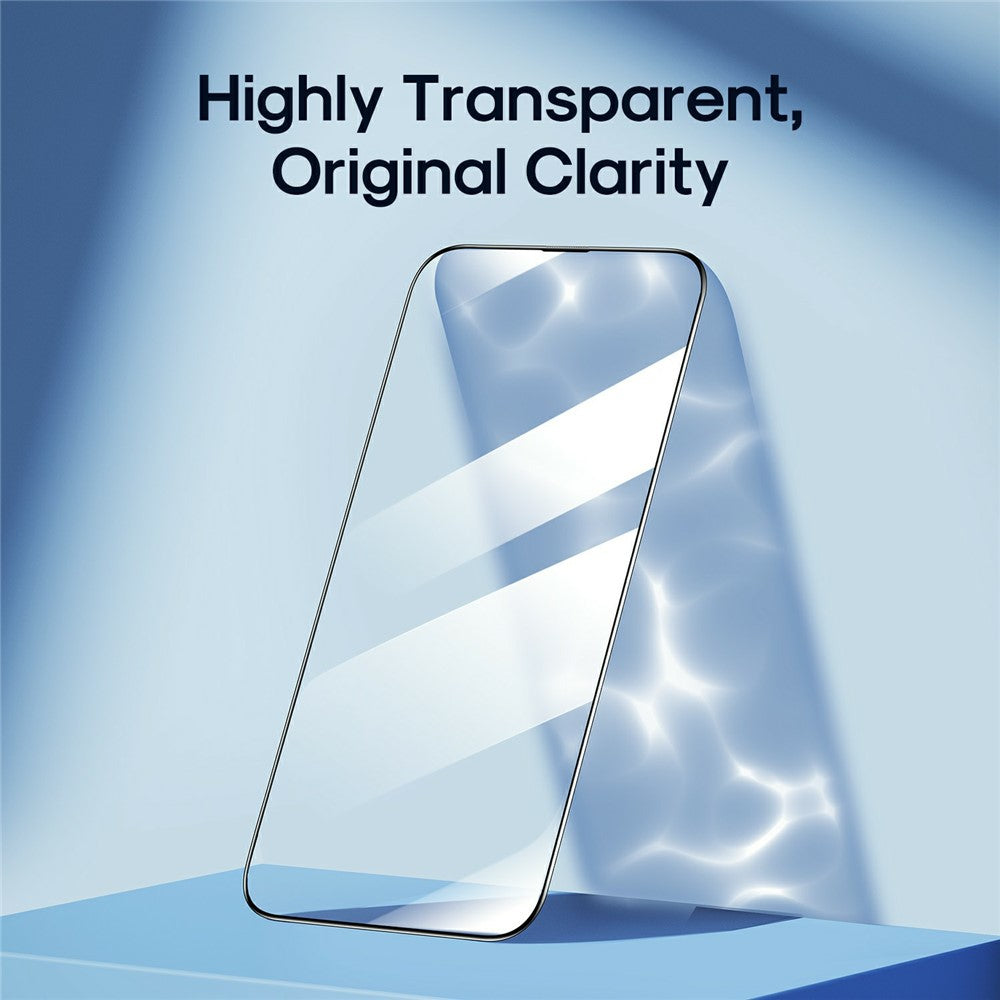 iPhone 15 Pro Silk Printing Screen Protector 2.5D High Aluminium-Silicon Glass Film