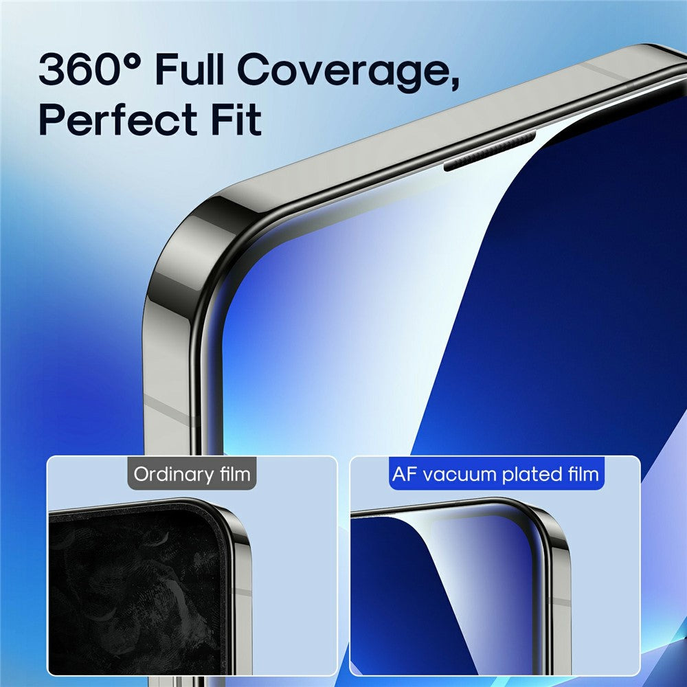 iPhone 15 Silk Printing Screen Protector 2.5D High Aluminium-Silicon Glass Film