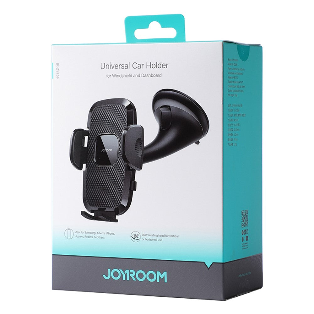 JOYROOM JR-ZS259 Car Suction Cup Mount Universal Phone Holder for Windshield / Dashboard