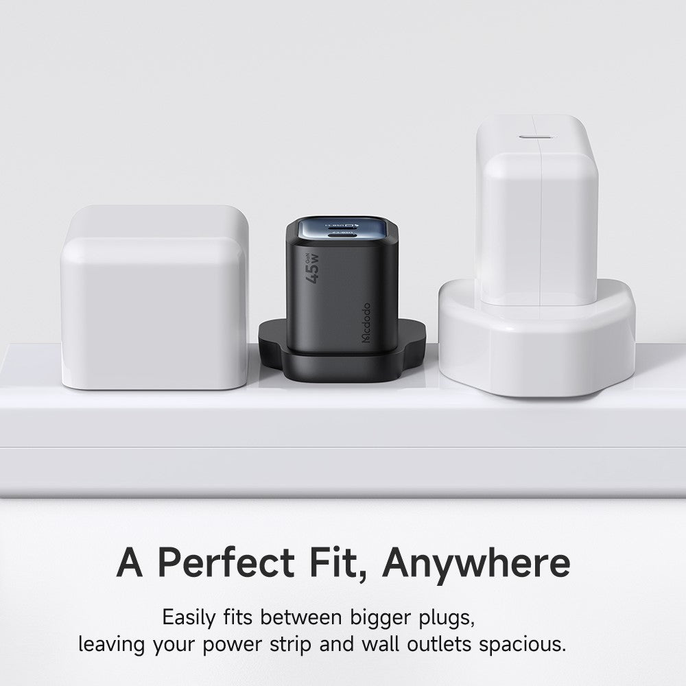 MCDODO CH-099 UK Plug 45W Ultimate Mini GaN Charger Dual USB C Fast Charging Power Adapter