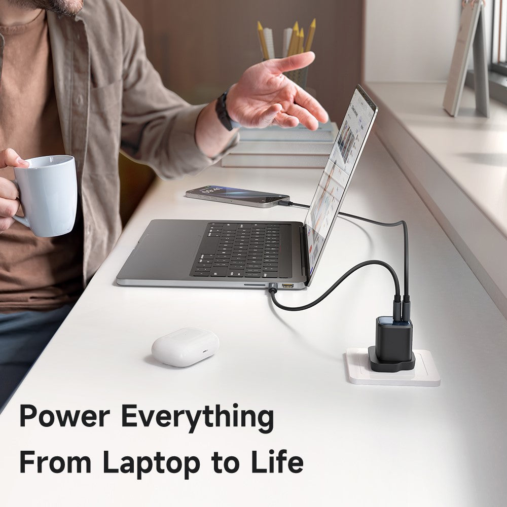 MCDODO CH-099 UK Plug 45W Ultimate Mini GaN Charger Dual USB C Fast Charging Power Adapter