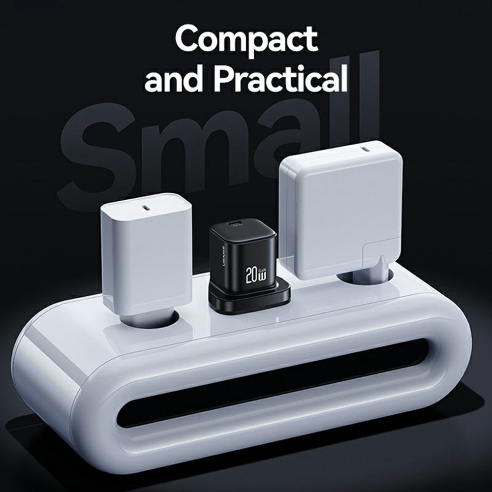 USAMS CC274 20W GaN Mini Fast Charger Type-C Port Output Adapter, UK Plug