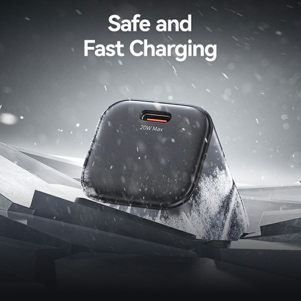 USAMS CC274 20W GaN Mini Fast Charger Type-C Port Output Adapter, UK Plug