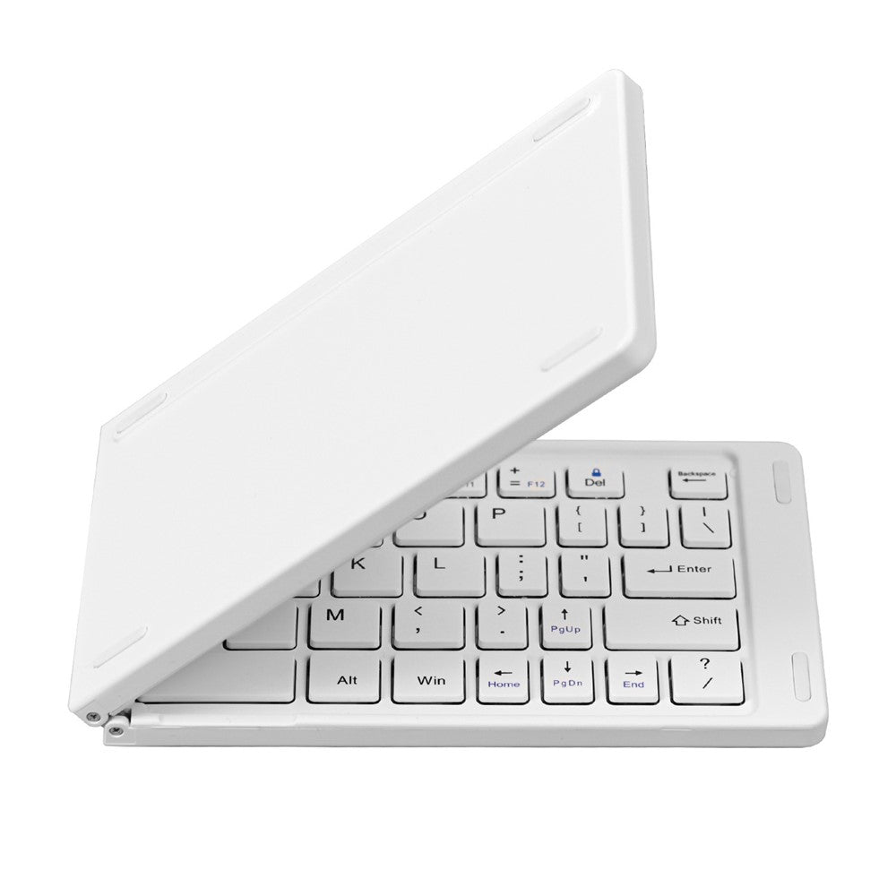 F10 Two-fold Keyboard for Android  /  Windows  /  iOS Portable Bluetooth-compatible Keyboard, with Phone Bracket