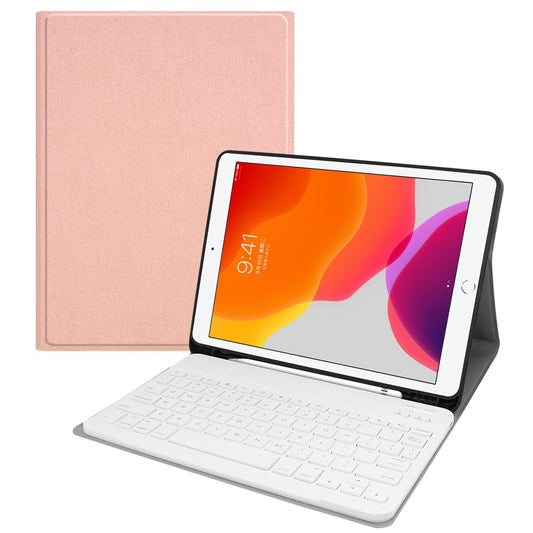 SK-1026 Wireless Touch Bluetooth-compatible Keyboard Case Multi-Angles Viewing Stand Protective Leather Shell Cover for iPad 10.2 (2021)/(2020)/(2019)