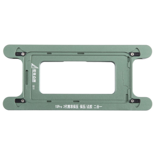 JIEHUAZHONGCHUANG For iPhone 15 Pro Magnetic LCD Screen Frame Bezel Pressure Holding Mold Mobile Phone Repair Tool