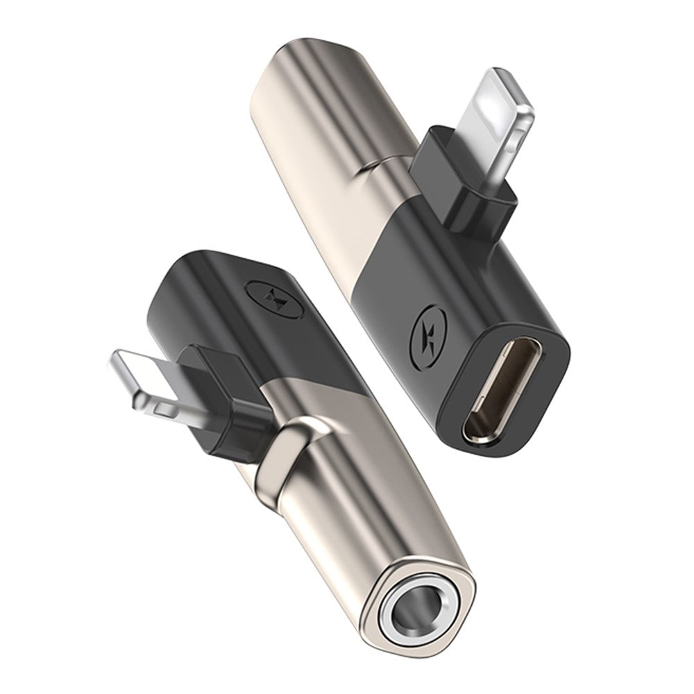 DAC Chip 8-Pin to 3.5mm Audio + Type-C Charging Port Adapter for iPhone