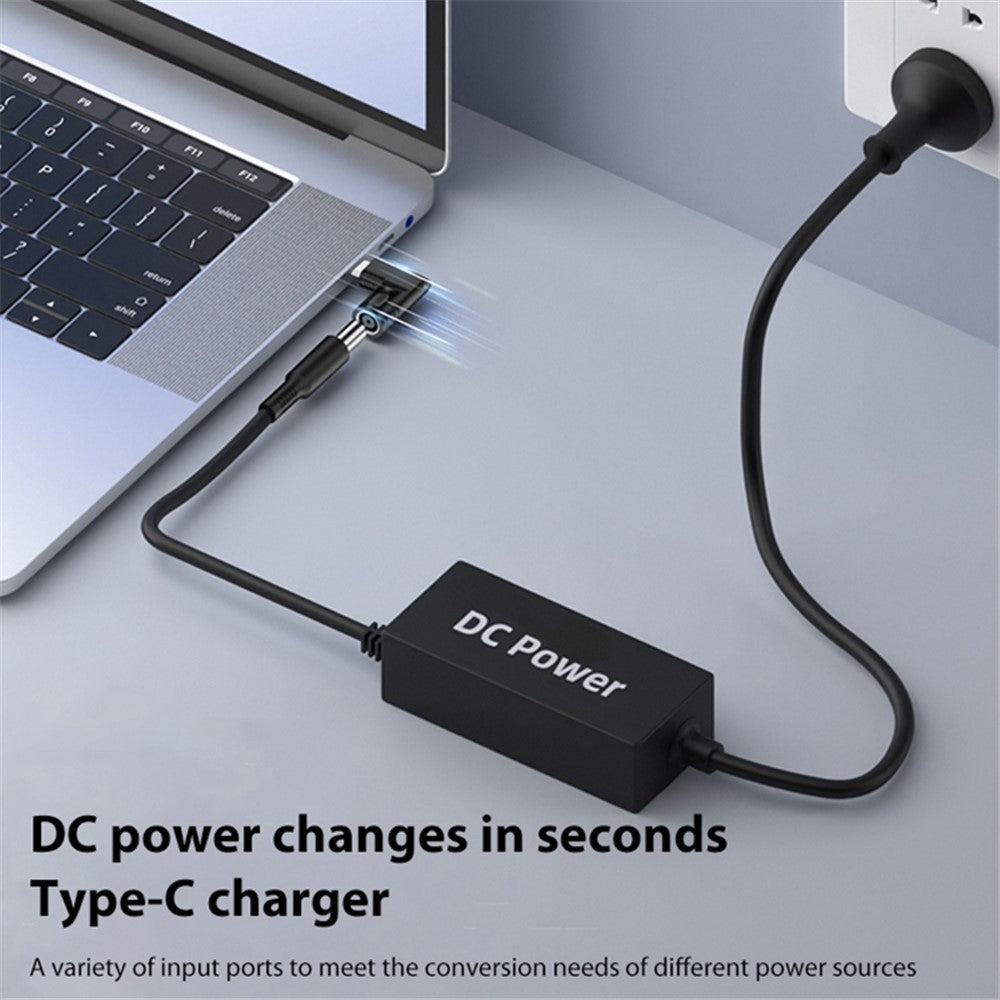 DC 7.4x0.6mm to Type C Mini Converter PD 65W Laptop Power Supply Charger Adapter