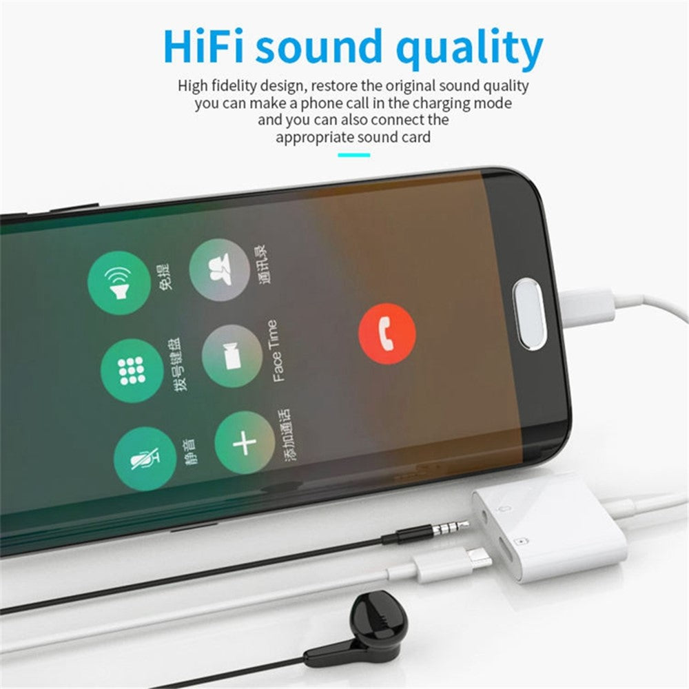 MH-CM33S USB-C to 3.5mm Headphone Audio Adapter Type-C Jack AUX Dongle Converter