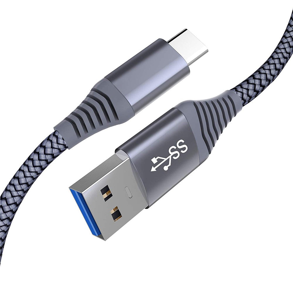 For iPhone 15 Series USB 3.0 to USB-C Fast Charging Nylon Braid Charging Cable, 1.2m