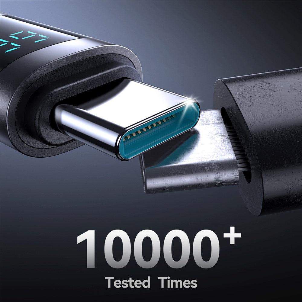 JOYROOM S-A16 Pro 1.2m USB-A to Type-C Data Cable 66W Fast Charging Cable with Digital Display