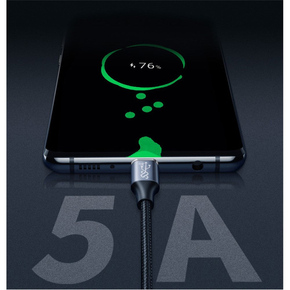 1.5m 100W PD Nylon Braided Type C to Type C Cable USB 3.1 Gen2 10Gbps Full Function USB C Cable (Male to Male)