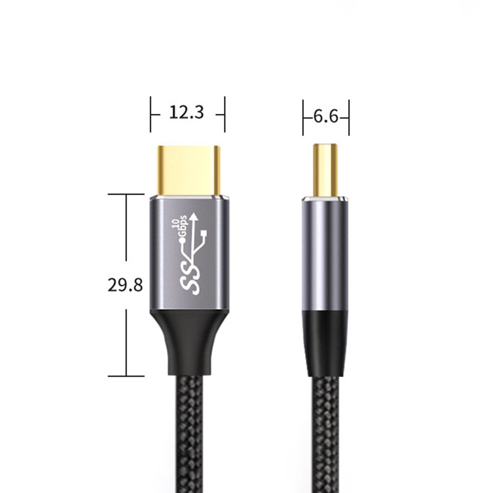 1.5m 100W PD Nylon Braided Type C to Type C Cable USB 3.1 Gen2 10Gbps Full Function USB C Cable (Male to Male)