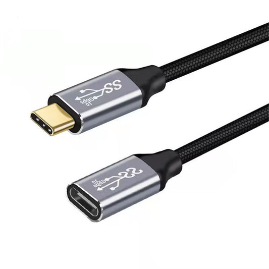 3m Plug and Play Type-C 3.2 Gen2 Male to Female Extension Cable 4K / 60HZ 10Gbps Data Cord