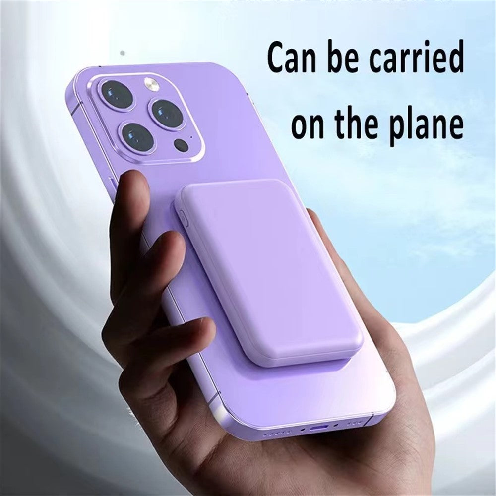 KJ501 5000mAh Magnetic Power Bank for iPhone 12 / 13 Series Wireless Charger Mini Portable Phone Charger