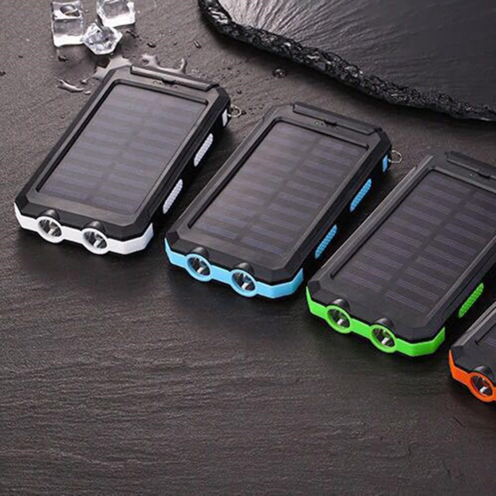 10000mAh Solar Power Bank Portable Phone Charger External Battery Pack (A-Grade Battery Cell)