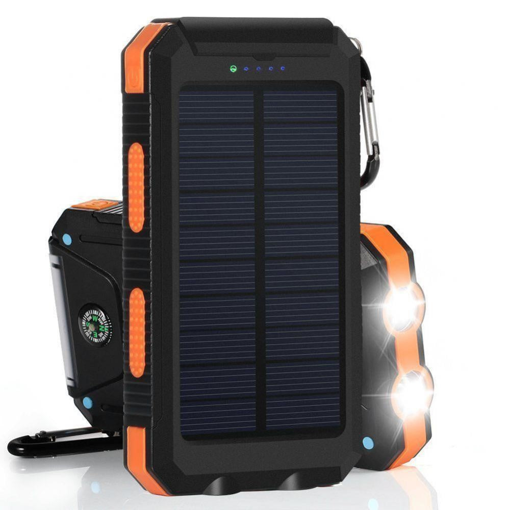 10000mAh Solar Power Bank Portable Phone Charger External Battery Pack (A-Grade Battery Cell)