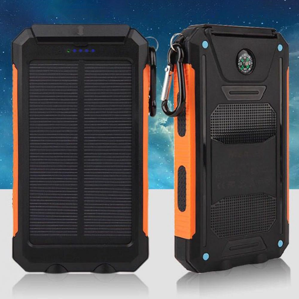 10000mAh Solar Power Bank Portable Phone Charger External Battery Pack (A-Grade Battery Cell)