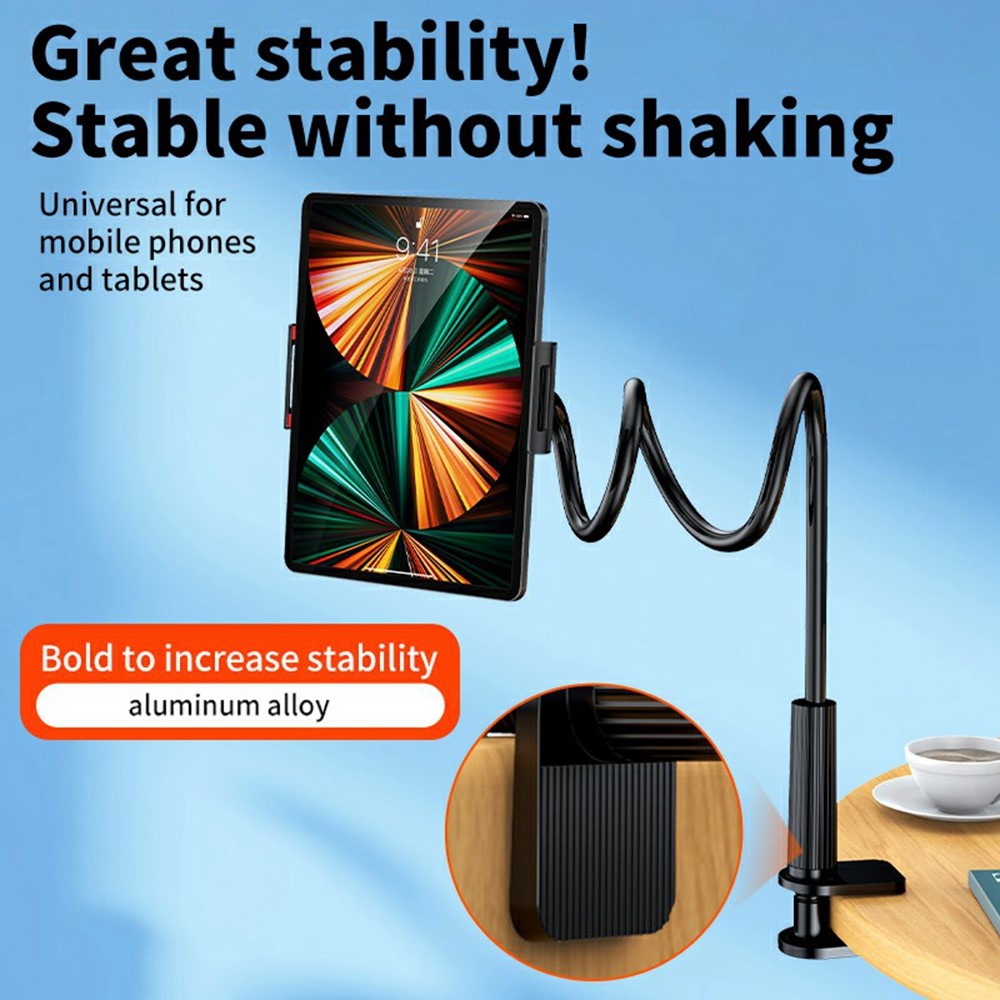 Flexible Adjustable Angle Lazy Phone Tablet Clip-on Desk Tablet Holder