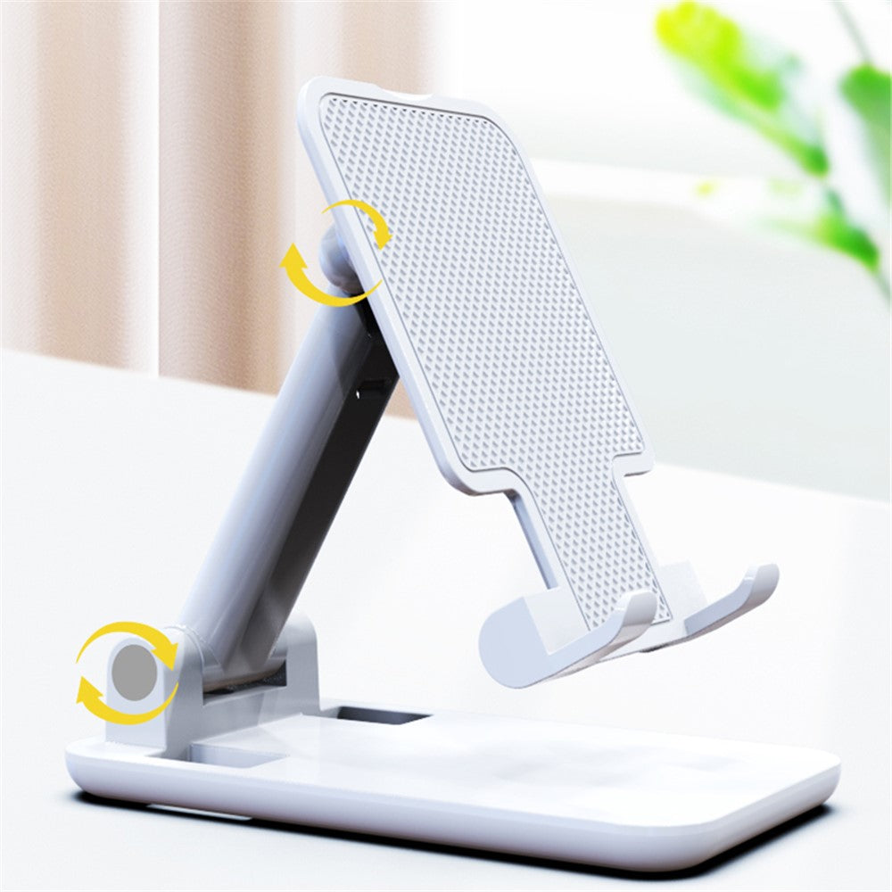 CCT18-L Foldable Cell Phone Holder Stand ABS Angle Adjustable Phone Dock for Desk, Office