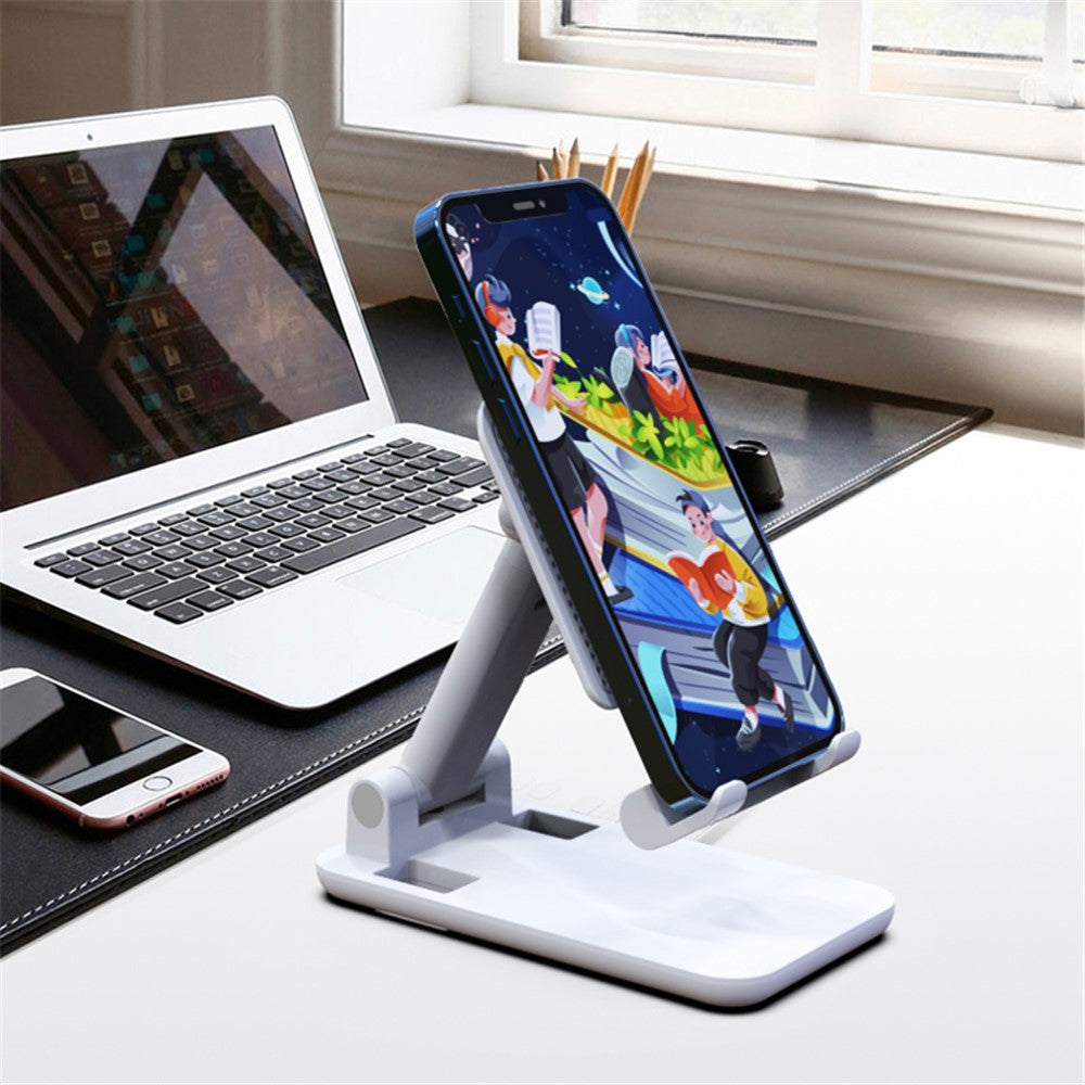 CCT18-L Foldable Cell Phone Holder Stand ABS Angle Adjustable Phone Dock for Desk, Office