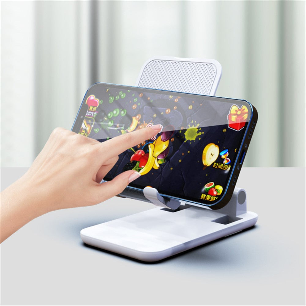 CCT18-L Foldable Cell Phone Holder Stand ABS Angle Adjustable Phone Dock for Desk, Office