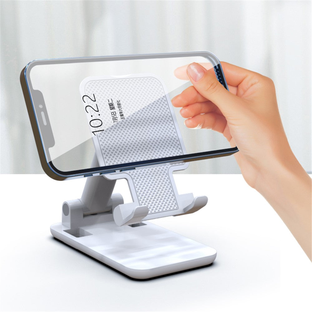 CCT18-L Foldable Cell Phone Holder Stand ABS Angle Adjustable Phone Dock for Desk, Office
