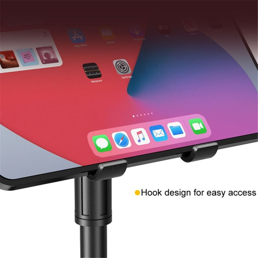 P1 Universal Tablet Stand Adjustable Height Desktop Phone Holder with Slot for iPhone 16 / 16 Plus / 16 Pro / 16 Pro Max
