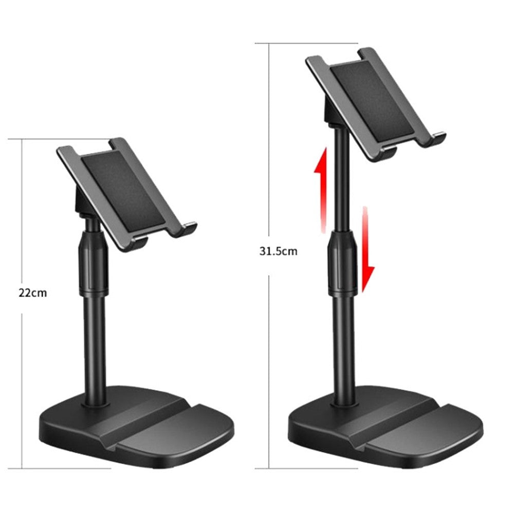 P1 Universal Tablet Stand Adjustable Height Desktop Phone Holder with Slot for iPhone 16 / 16 Plus / 16 Pro / 16 Pro Max