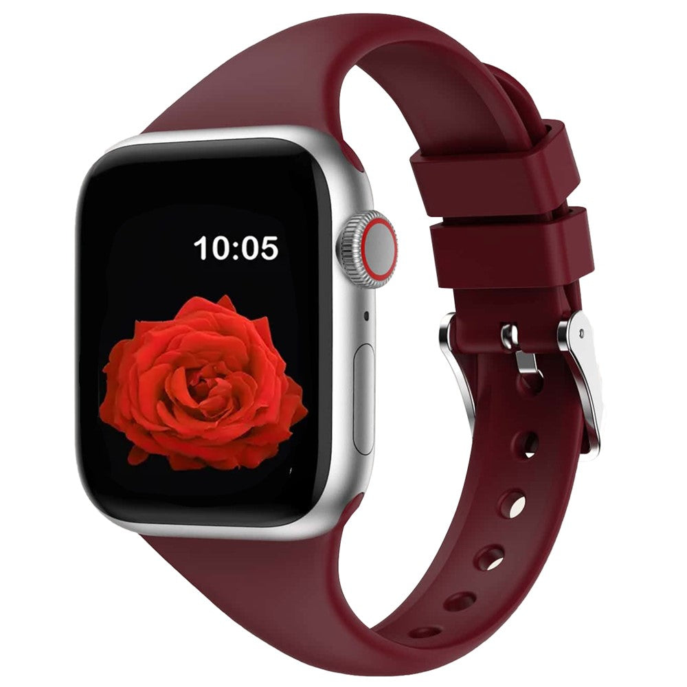 Apple Watch Series 11 10 42mm / 9 8 7 41mm / SE3 SE2 SE 6 5 4 40mm / 3 2 1 38mm Band Soft Silicone Watch Strap