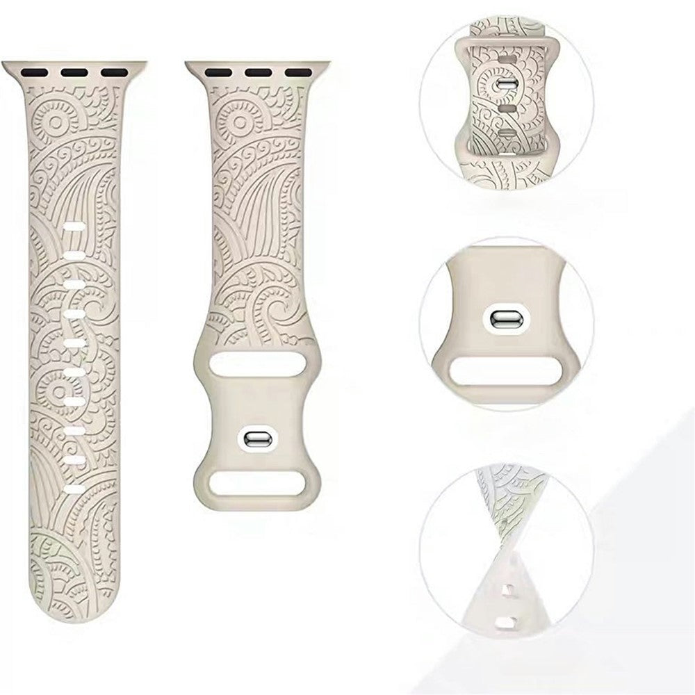 Silicone Strap for Apple Watch Ultra 3 2 1 49mm / Series 11 10 46mm / 9 8 7 45mm / SE3 SE2 SE 6 5 4 44mm / 3 2 1 42mm