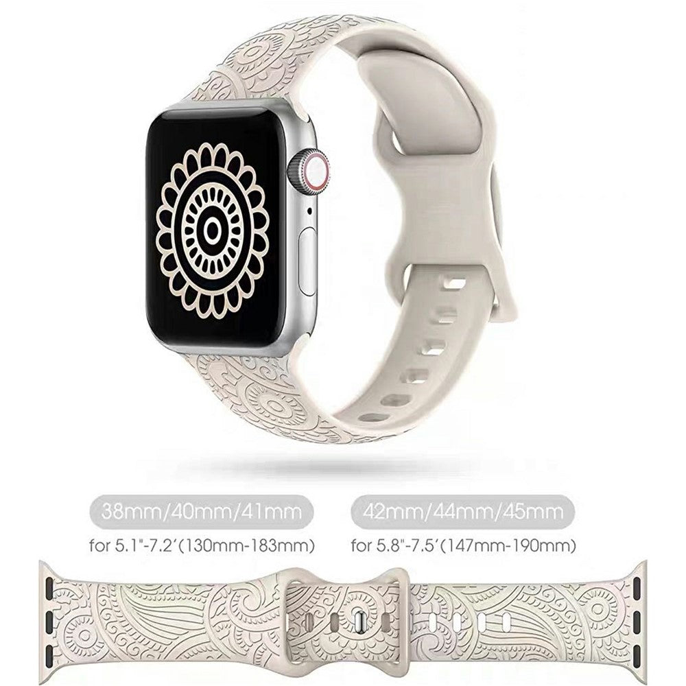 Silicone Strap for Apple Watch Ultra 3 2 1 49mm / Series 11 10 46mm / 9 8 7 45mm / SE3 SE2 SE 6 5 4 44mm / 3 2 1 42mm