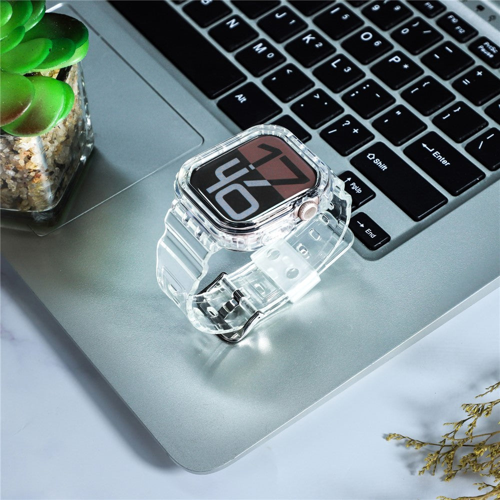 Apple Watch Series 10 42mm TPU Watch Band+Case Cover Integrated Design