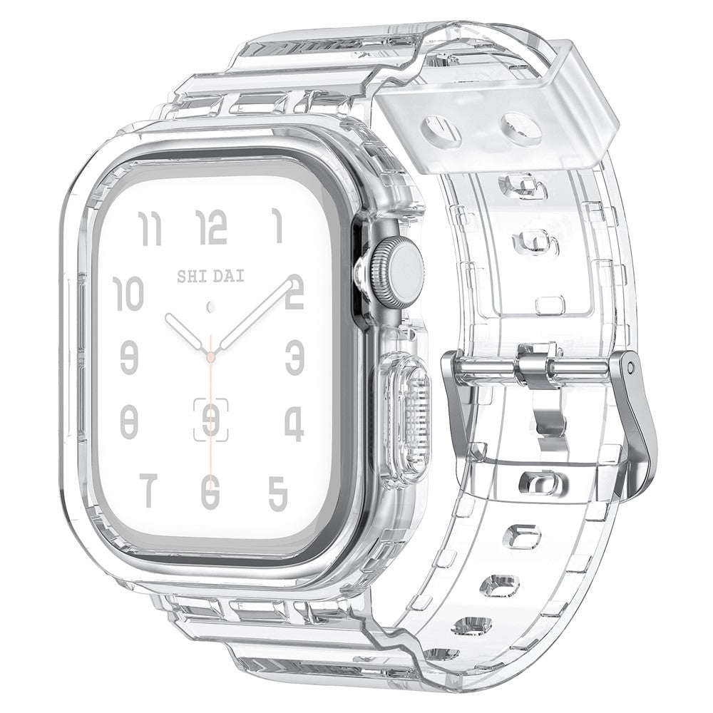 Integrated TPU Strap + Watch Case for Apple Watch Series 10 46mm / Ultra 2 / Ultra 49mm / 9 8 7 45mm / SE (2023) SE (2022) SE 6 5 4 44mm / 3 2 1 42mm