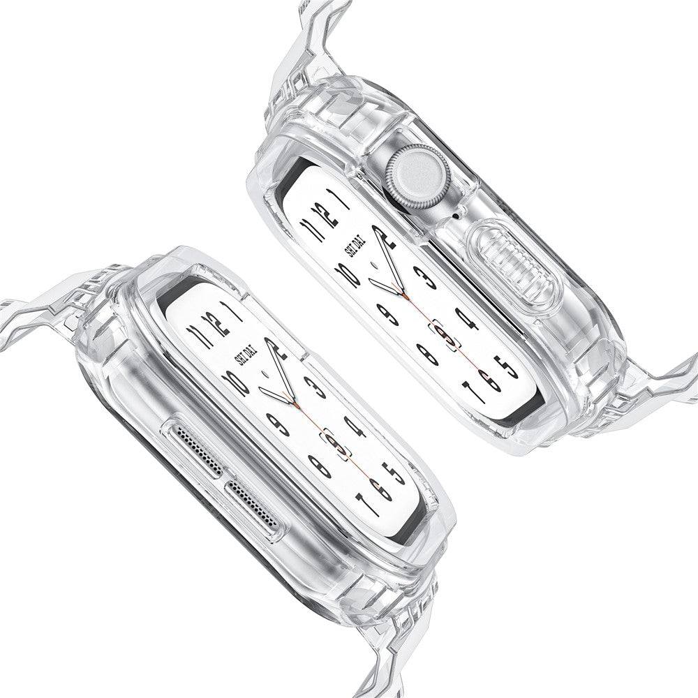 Integrated TPU Strap + Watch Case for Apple Watch Series 10 46mm / Ultra 2 / Ultra 49mm / 9 8 7 45mm / SE (2023) SE (2022) SE 6 5 4 44mm / 3 2 1 42mm