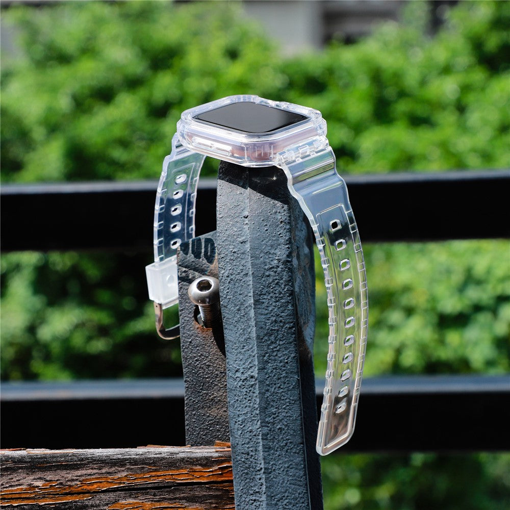 Integrated TPU Strap + Watch Case for Apple Watch Series 10 46mm / Ultra 2 / Ultra 49mm / 9 8 7 45mm / SE (2023) SE (2022) SE 6 5 4 44mm / 3 2 1 42mm