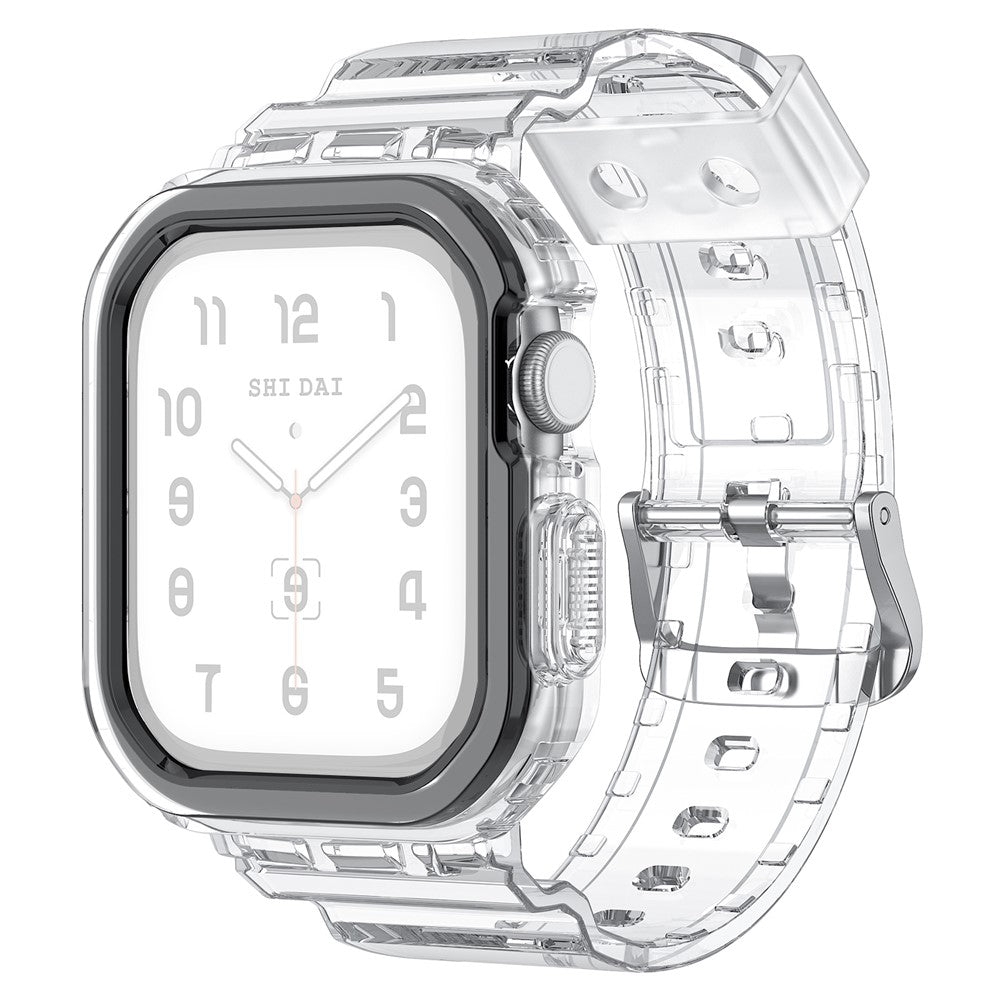 Integrated TPU Strap + Watch Case for Apple Watch Series 10 46mm / Ultra 2 / Ultra 49mm / 9 8 7 45mm / SE (2023) SE (2022) SE 6 5 4 44mm / 3 2 1 42mm