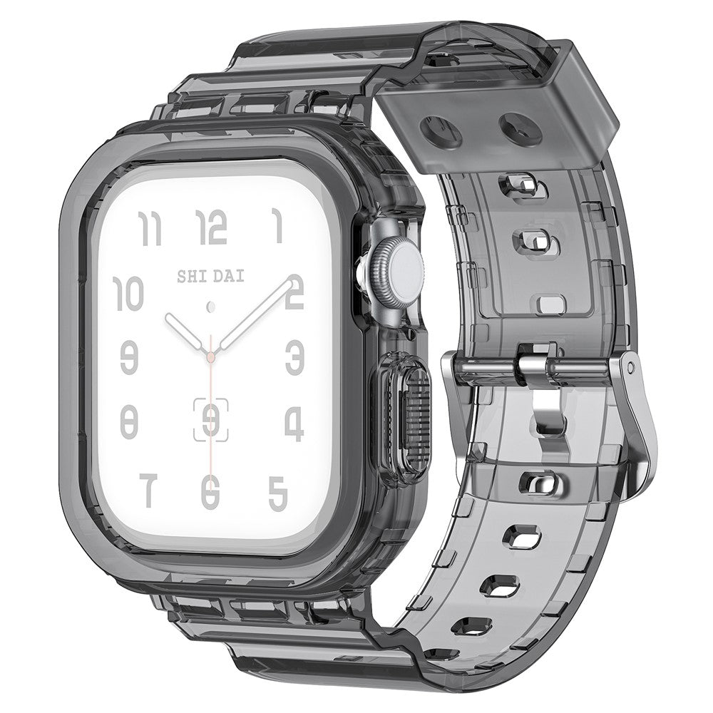 Integrated TPU Strap + Watch Case for Apple Watch Series 10 46mm / Ultra 2 / Ultra 49mm / 9 8 7 45mm / SE (2023) SE (2022) SE 6 5 4 44mm / 3 2 1 42mm