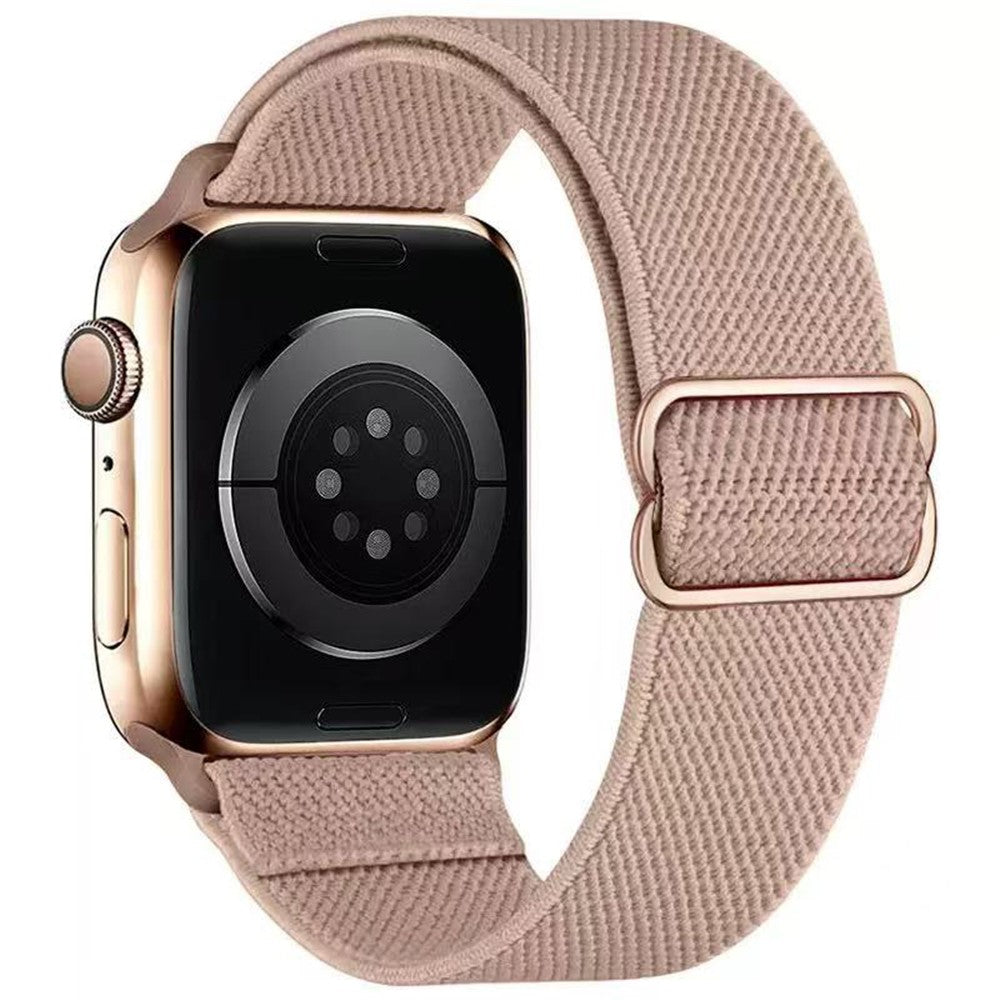 Adjustable Woven Polyester Watchband Wrist Strap Replacement for Apple Watch Series 11 10 42mm / 9 8 7 41mm / SE3 SE2 SE 6 5 4 40mm / 3 2 1 38mm